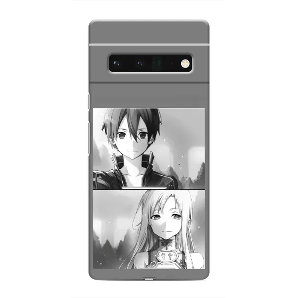 Чехол с рисунком «Кирито-Асуна» для Google Pixel 6 Pro Чехол с рисунком «Кирито-Асуна» для Google Pixel 6 Pro