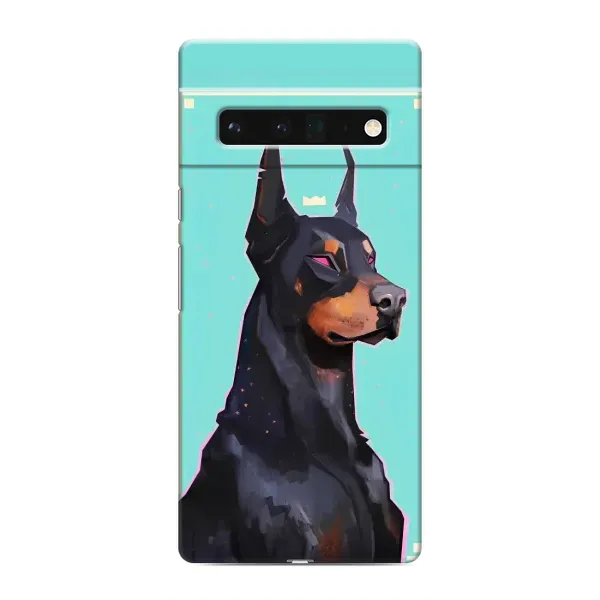Чехол с рисунком «Король доберман» для Google Pixel 6 Pro Чехол с рисунком «Король доберман» для Google Pixel 6 Pro