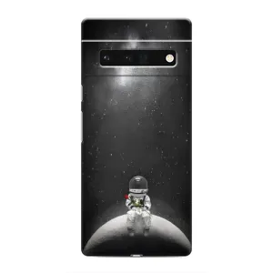 Силіконовый Чохол з принтом "Космонавти" на Google Pixel 6 Pro (Космонавт романтик)