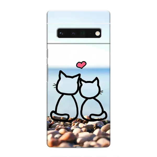 Чехол с рисунком «Котейки» для Google Pixel 6 Pro