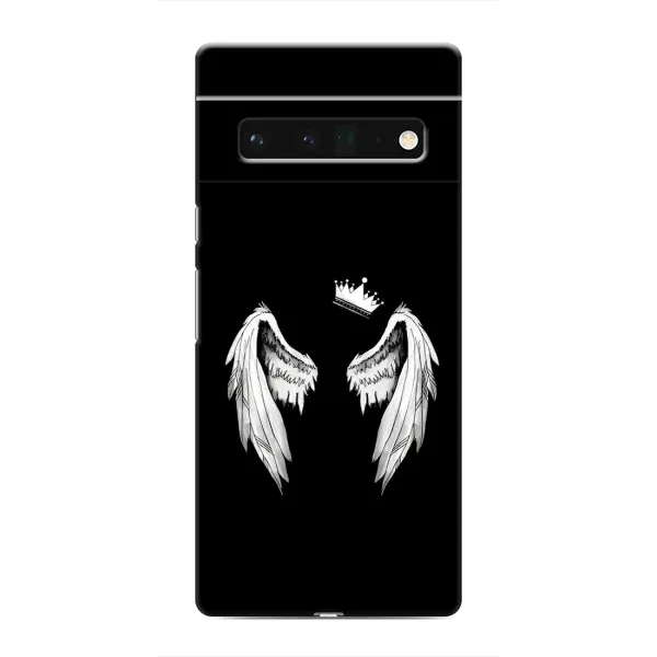 Чехол с рисунком «Крылья и корона» для Google Pixel 6 Pro Чехол с рисунком «Крылья и корона» для Google Pixel 6 Pro