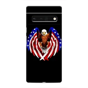Чохол Прапор USA для Google Pixel 6 Pro (Крила США)