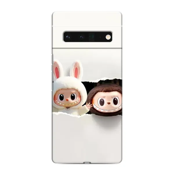 Чехол с рисунком «Фигурки Labubu» для Google Pixel 6 Pro Чехол с рисунком «Фигурки Labubu» для Google Pixel 6 Pro
