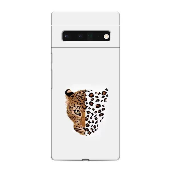 Чехол с рисунком «Леопард на белом» для Google Pixel 6 Pro Чехол с рисунком «Леопард на белом» для Google Pixel 6 Pro