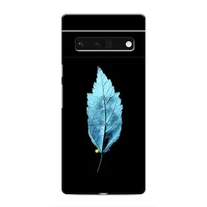 Чохол з картинками на чорному фоні для Google Pixel 6 Pro (Листя)