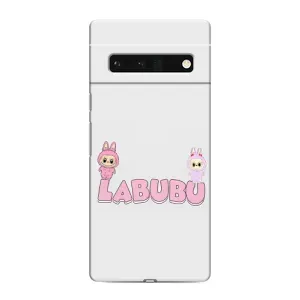 Чехол с принтом Лабубу для Google Pixel 6 Pro (Логотип Лабубу)