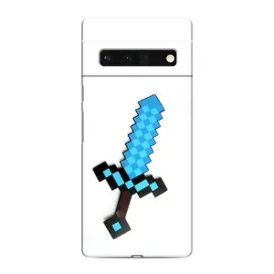 Чехлы для Google Pixel 6 Pro (Персонажи Майн Крафт) (Меч)
