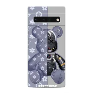 Силиконовый чехол для Google Pixel 6 Pro (Медведь Louis Vuitton)