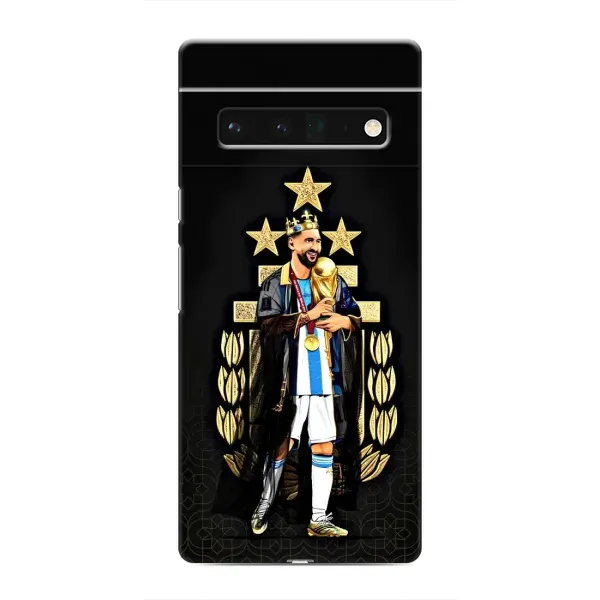 Чехол с рисунком «Месси король» для Google Pixel 6 Pro Чехол с рисунком «Месси король» для Google Pixel 6 Pro