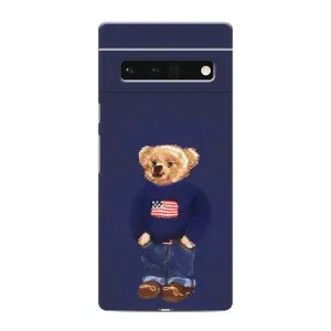 Чехлы Мишка Тедди для Гугул Пиксель 6 Про (Мишка USA)