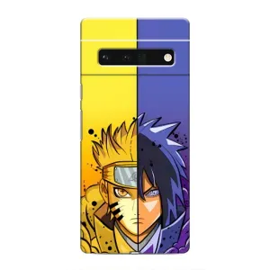 Купить Чехлы на телефон с принтом Anime для Google Pixel 6 Pro (Naruto Vs Sasuke)