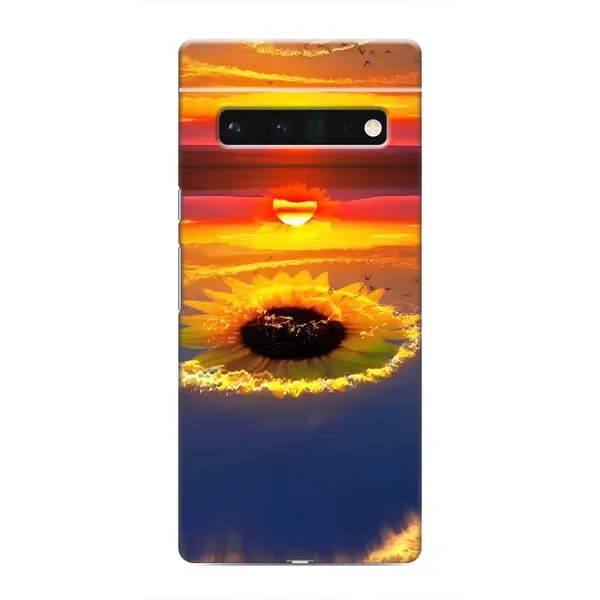 Чехол с рисунком «Небо подсолнух» для Google Pixel 6 Pro Чехол с рисунком «Небо подсолнух» для Google Pixel 6 Pro