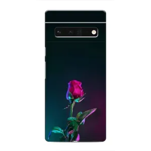 Чехлы с принтом Розочки для Google Pixel 6 Pro (Ночная роза)