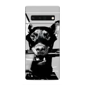 Чохол ДОБЕРМАН  для Google Pixel 6 Pro (Небезпечний доберман)