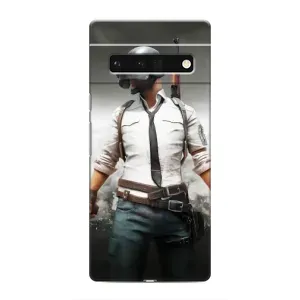 Силиконовый чехол с картинкой "Герой Pubg" на Google Pixel 6 Pro (Пабг)