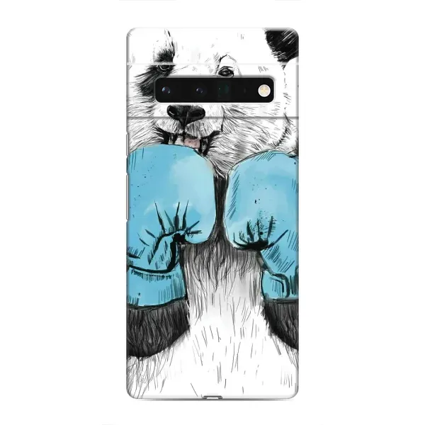 Чехол с рисунком «Панда боксер» для Google Pixel 6 Pro Чехол с рисунком «Панда боксер» для Google Pixel 6 Pro