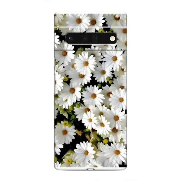 Чехол с рисунком «Рамка в ромашках» для Google Pixel 6 Pro Чехол с рисунком «Рамка в ромашках» для Google Pixel 6 Pro