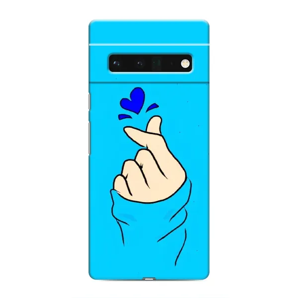 Чехол с рисунком «Сердце на синем» для Google Pixel 6 Pro