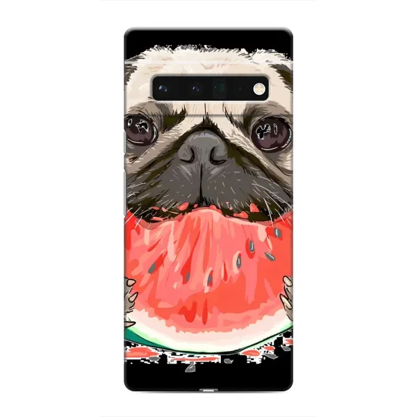 Чехол с рисунком «Смешной Мопс» для Google Pixel 6 Pro Чехол с рисунком «Смешной Мопс» для Google Pixel 6 Pro