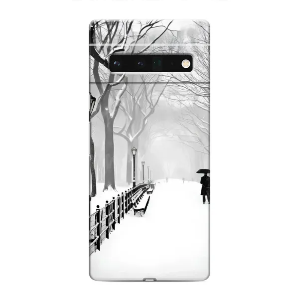 Чехол с рисунком «Снегом замело» для Google Pixel 6 Pro Чехол с рисунком «Снегом замело» для Google Pixel 6 Pro