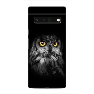Чехлы с принтом СОВЫ для Google Pixel 6 Pro (Сова на чёрном)