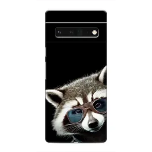 Силиконовый Чехол с Енотами на Google Pixel 6 Pro (Стильный Енот)