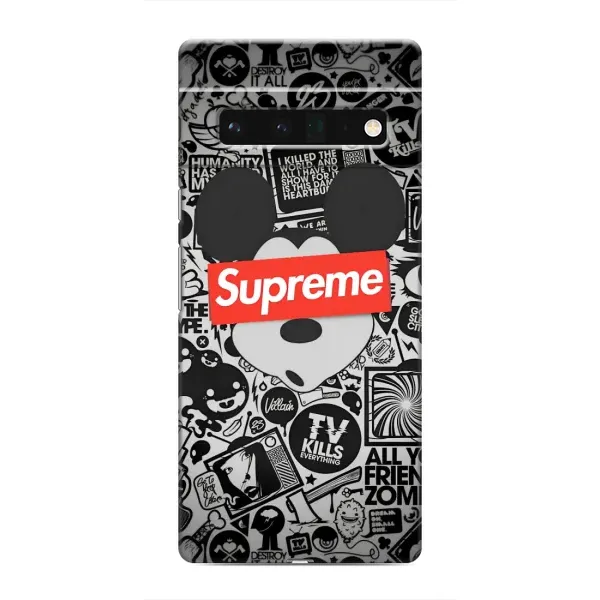 Чехол с рисунком «Supreme Маус» для Google Pixel 6 Pro Чехол с рисунком «Supreme Маус» для Google Pixel 6 Pro