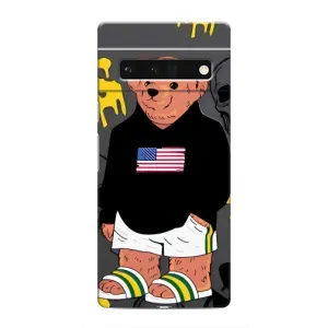 Чехлы Мишка Тедди для Гугул Пиксель 6 Про (Teddy USA)