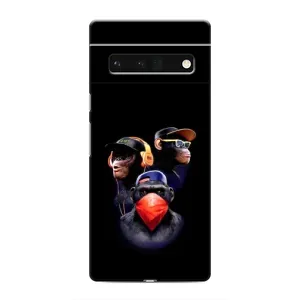 Чехол с рисунком «Три обезьяны» для Google Pixel 6 Pro