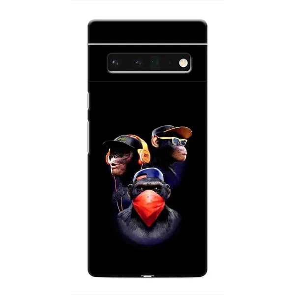 Чехол с рисунком «Три обезьяны» для Google Pixel 6 Pro
