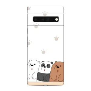 Чохли з зображенням різних тварин на Google Pixel 6 Pro (Здивовані ведмедики)