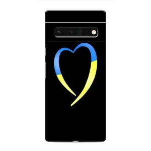 Силиконовый Чехол на Google Pixel 6 Pro (Я-Украина) (Украинское сердце)