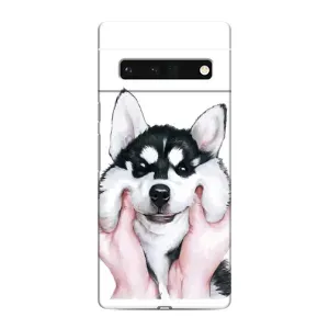 Бампер для Google Pixel 6 Pro з картинкою "Песики" (Собака Хаскі)