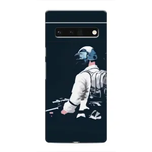 Силиконовый чехол с картинкой "Герой Pubg" на Google Pixel 6 Pro (В экиперовке)