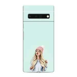 Силіконовый Чохол на Google Pixel 6 Pro з картинкой Модных девушек (В шапці)