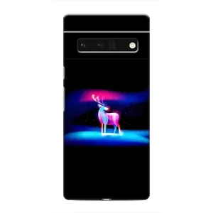 Силіконовий бампер з картинкою звірів для Google Pixel 6 Pro (Яскравий олень)