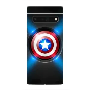 Чехол с Щитом Капитана Америки на Google Pixel 6 Pro (Яркий Щит Капитана)