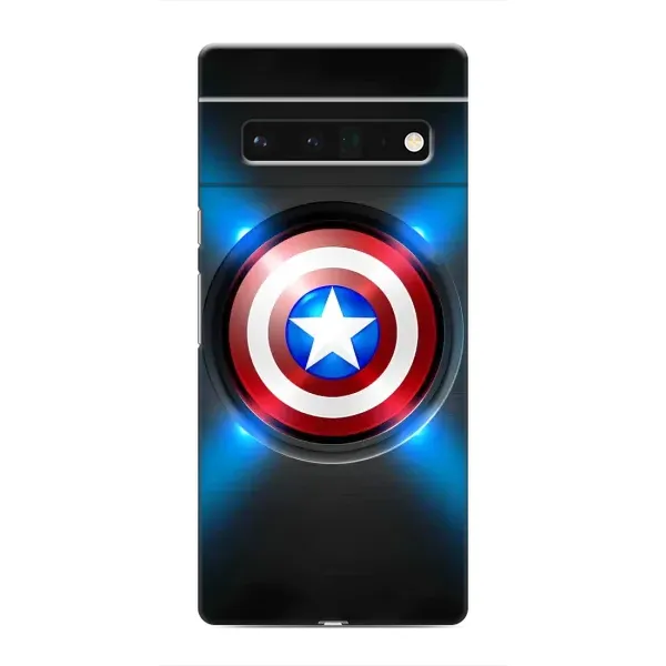 Чехол с рисунком «Яркий Щит Капитана» для Google Pixel 6 Pro Чехол с рисунком «Яркий Щит Капитана» для Google Pixel 6 Pro