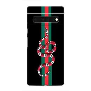 Чехлы Бренд GUCCI для Google Pixel 6 Pro (Змей Гуччи)