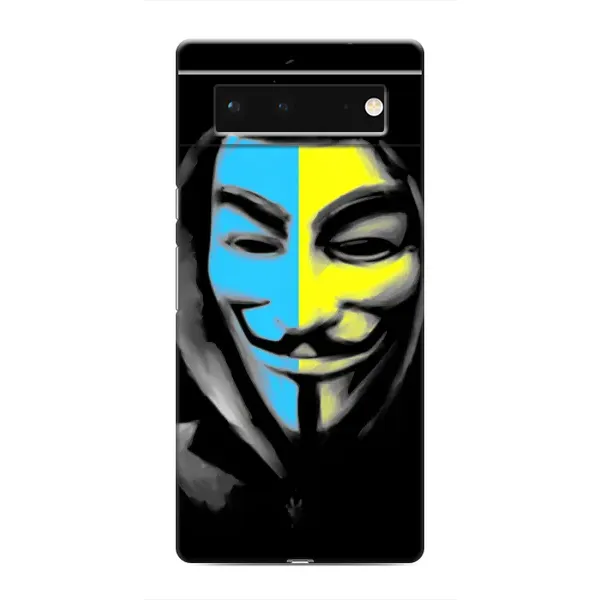 Чехол с рисунком «Анонимус патриот» для Google Pixel 6 Чехол с рисунком «Анонимус патриот» для Google Pixel 6