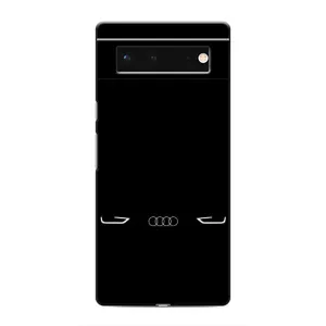 Силиконовый бампер с картинкой машины на Google Pixel 6 (Силует Audi)