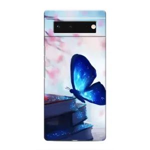 Силіконовий бампер з картинкою звірів для Google Pixel 6 (Метелик синій)