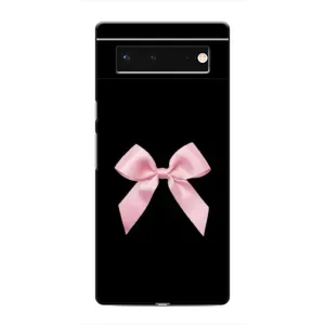 Чехол банты для Google Pixel 6 (Бант на черном)