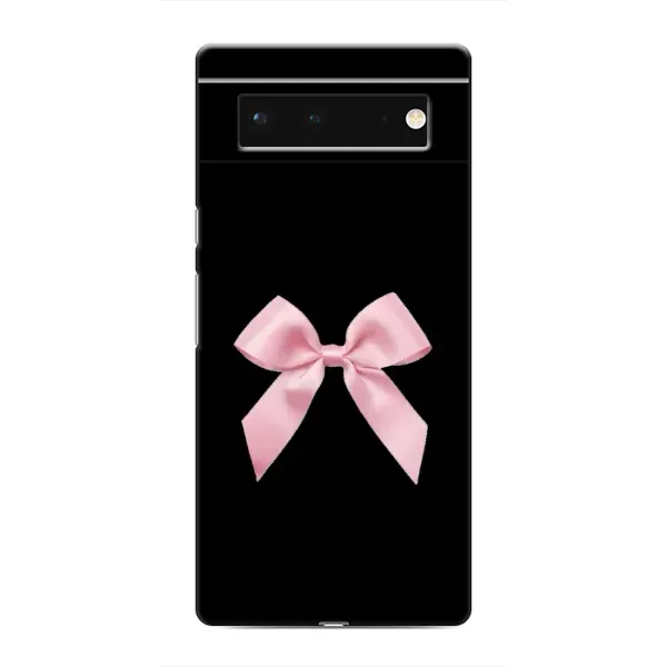 Чехол с рисунком «Бант на черном» для Google Pixel 6