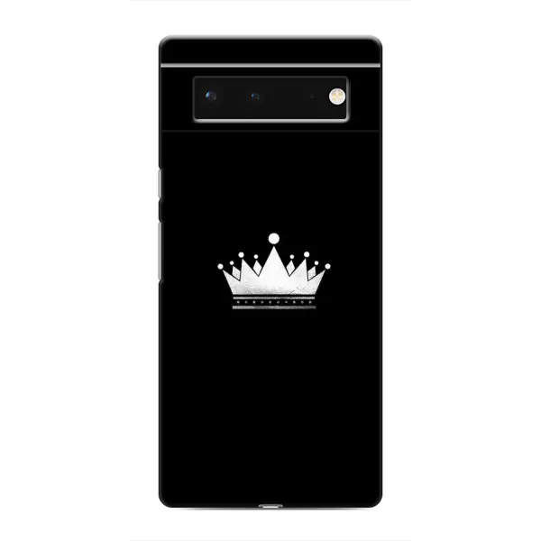 Чехол с рисунком «Белая корона» для Google Pixel 6 Чехол с рисунком «Белая корона» для Google Pixel 6