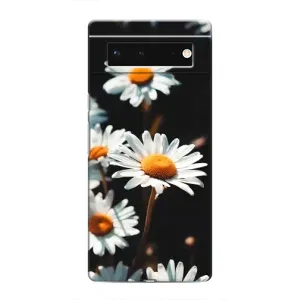 Чехол с рисунком «Белые ромашки» для Google Pixel 6
