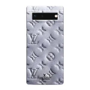 Текстурный Чехол Louis Vuitton для Гугл Пиксель 6 (Белый ЛВ)