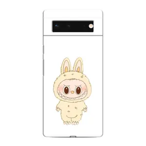 Чохол з принтом Лабубу для Google Pixel 6 (Бежевий Лабубу)