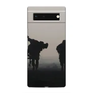 Чехлы на военную тематику для Google Pixel 6 (Бой солдат)