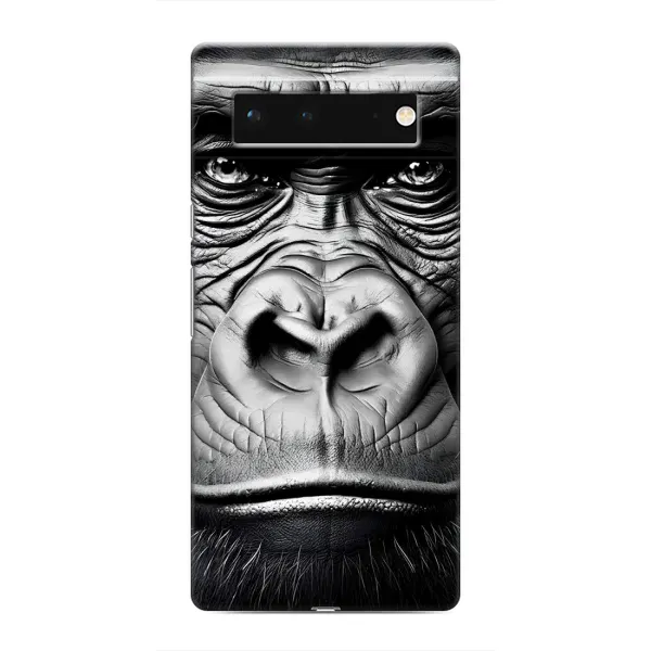 Чехол с рисунком «Черная обезьяна» для Google Pixel 6 Чехол с рисунком «Черная обезьяна» для Google Pixel 6